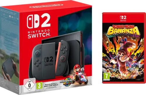 Nintendo Switch 2 + Mario Kart World + Donkey Kong Bananza
