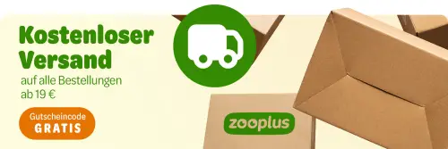 Kostenloser Versand bei Zooplus ab 19 € Bestellwert
