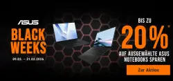 Bis zu 20% auf ASUS Notebooks bei NBB Black Weeks