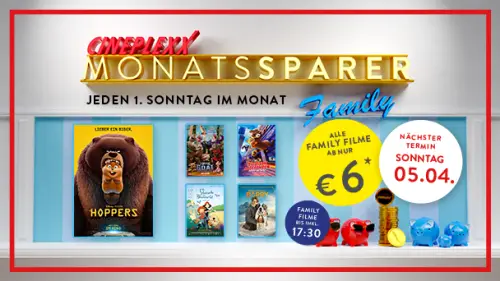 Cineplexx Family Monatssparer 6 €