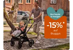 Babymarkt - 15% Rabatt auf Buggys