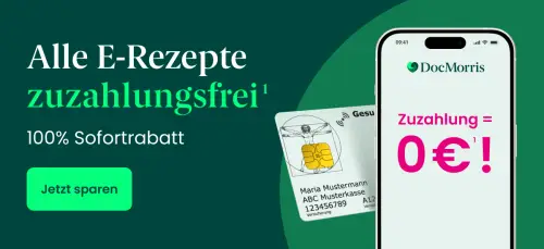 DocMorris: Gesetzliche Zuzahlung auf alle gültigen E-Rezepte
