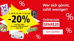 20% Rabatt ab 30€ bei LIBRO & PAGRO