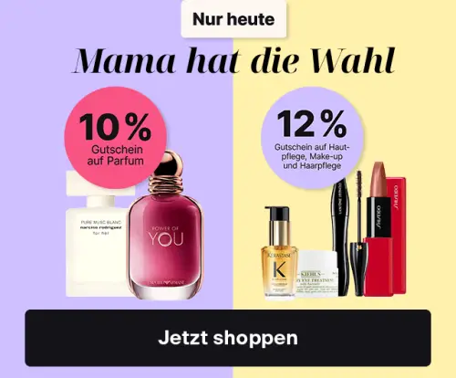 Zum Muttertag: 10 % auf Parfum und 12 % auf Pflege, Make-up und Haarpflegeprodukte bei flaconi