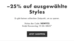 ASOS 25% Rabatt auf ausgewählte Styles