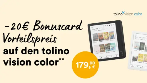 20€ Rabatt auf tolino vision color3 bei Thalia