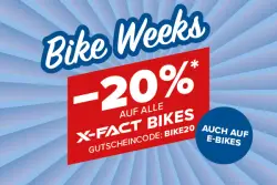 Hervis Bike Weeks: 20% Rabatt auf alle X-Fact Bikes inklusive E-Bikes