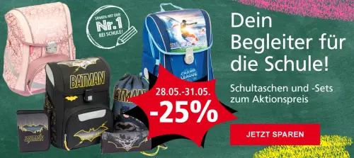 Pagro und Libro: 25% Rabatt auf Schultaschen, Rucksäcke und Schulhefte