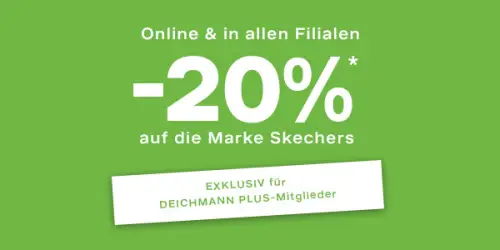 20% Rabatt auf Skechers bei Deichmann