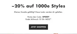 Asos 20% Rabatt auf 1000e Styles