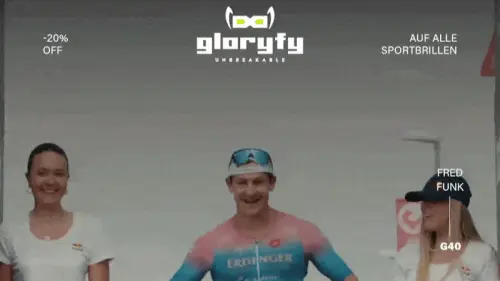 -20% auf alle Sportbrillen bei gloryfy