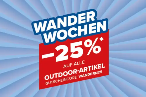 25% Rabatt auf Outdoorbekleidung bei Hervis