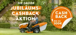 Bis zu 200 € Cashback auf Benzin-Rasenmäher und Aufsitzmäher bei Stihl