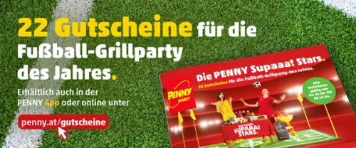 22 Gutscheine für die Fußball Grillparty des Jahres bei Penny