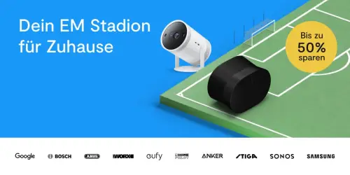 Smarte Technik für dein EM Stadion für Zuhause - spare bis zu 50%