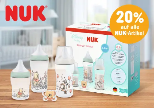 20% Rabatt auf alle NUK Produkte bei Smythtoys
