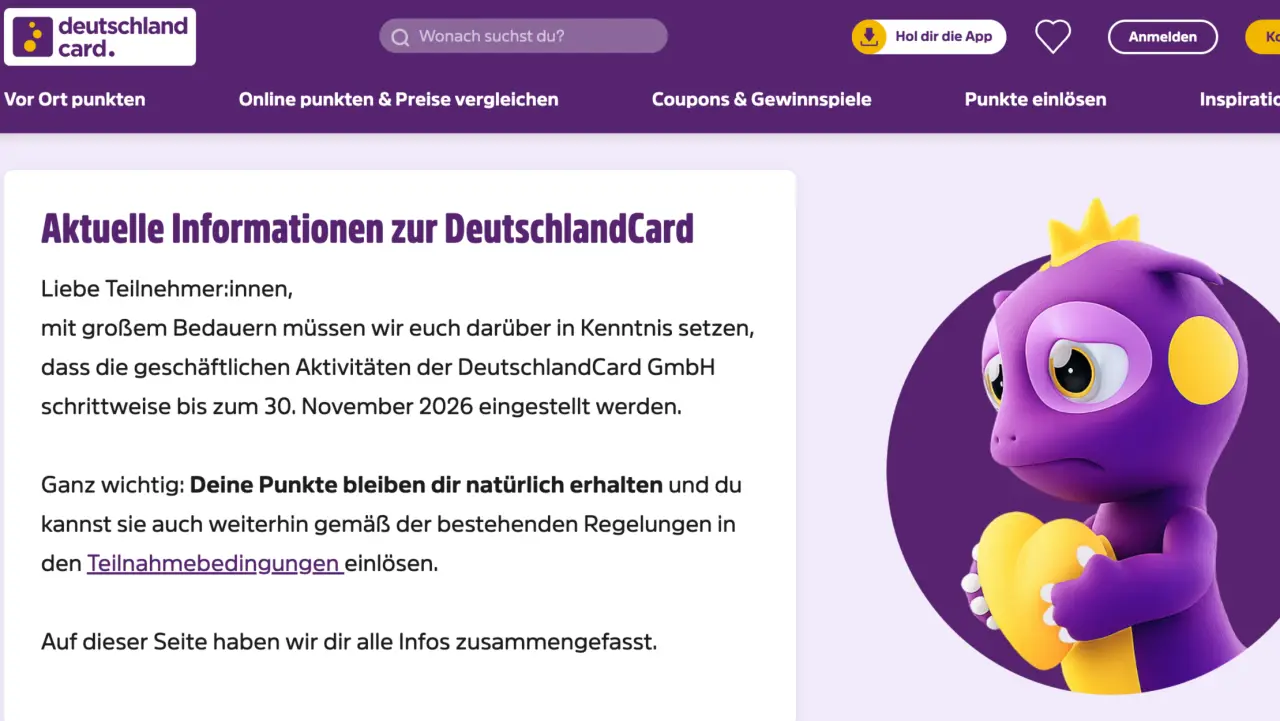 Deutschlandcard wird eingestellt: Was du jetzt mit deinen Punkten tun solltest