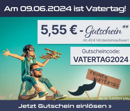 5,55 € Vatertagsrabatt bei get goods