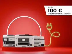 Canon Stromkosten Cashback bis zu 100 € für Canon MAXIFY GX Drucker