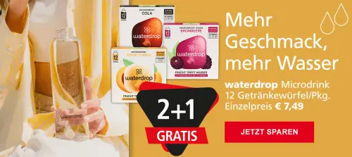 2+1 gratis auf waterdrop Microdrinks bei Pagro