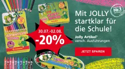 Pagro: 20% Rabatt auf JOLLY Artikel und 25% Rabatt auf Rucksäcke