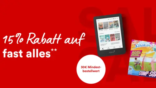 Thalia 15% Rabatt auf fast alles ab 30€ Mindestbestellwert