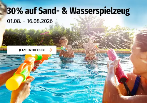30% Rabatt auf Sand- und Wasserspielzeug bei Müller