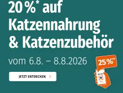 Bis zu 25% Rabatt auf Katzennahrung & -Zubehör bei Müller