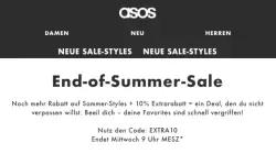 ASOS End-of-Summer-Sale: 10% Extra-Rabatt