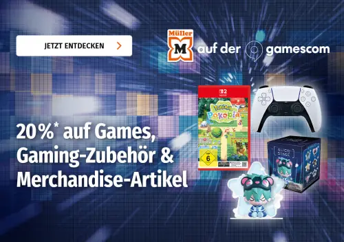 20% Rabatt auf Games, Gaming-Zubehör & Merchandise bei Müller