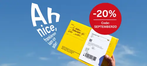 20% Rabatt auf alle Paketmarken bei der Post