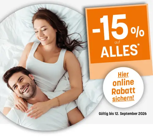 15% Rabatt auf alles bei Bettenreiter