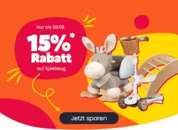 15% Rabatt auf Spielzeug bei Babymarkt