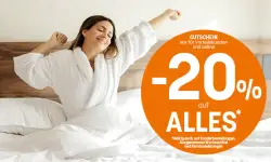 20% Rabatt auf alles bei Betten Reiter