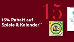 15% Rabatt auf Spielzeug und Kalender bei Thalia