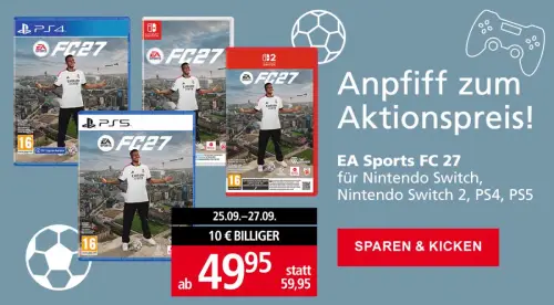 10 € Rabatt auf EA Sports FC 27 bei Pagro