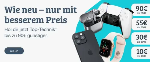 rebuy: Top Technik bis zu 90 € günstiger