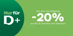 Deichmann 20% Rabatt auf alle Schuhe und Taschen