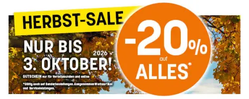 Herbst Sale bei Bettenreiter -20% auf alles