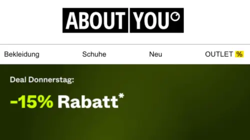 Deal Donnerstag bei About You: 15% Rabatt auf wärmere Jacken, Cardigans und mehr