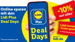 10% Rabatt auf alles bei den Lidl Plus Deal Days