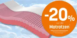 20% Rabatt auf alle Matratzen bei Bettenreiter
