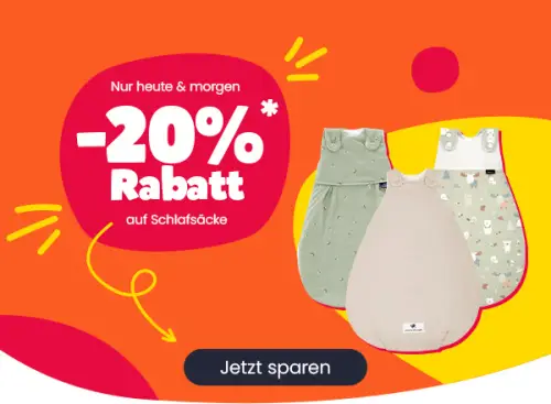 20% Rabatt auf Schlafsäcke bei Babymarkt
