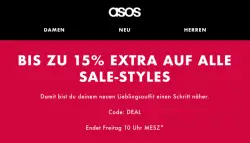 ASOS: Bis zu 15% Extra auf alle Sale-Styles