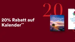 20% Rabatt auf Kalender bei Thalia