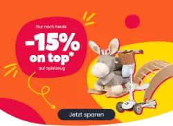 15% Rabatt auf Spielzeug bei Babymarkt