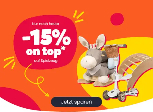 15% Rabatt auf Spielzeug bei Babymarkt