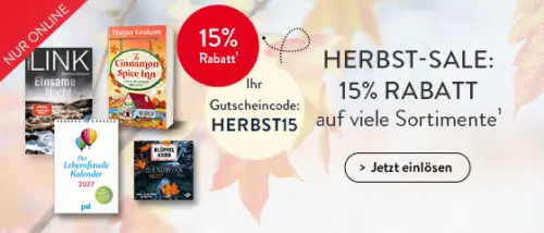 15% Rabatt bei Hugendubel