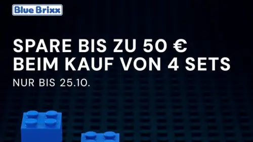 Blue Brixx: Spare bis zu 50€ beim Kauf von 4 Sets