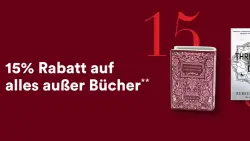 15% Rabatt auf alles außer Bücher bei Thalia